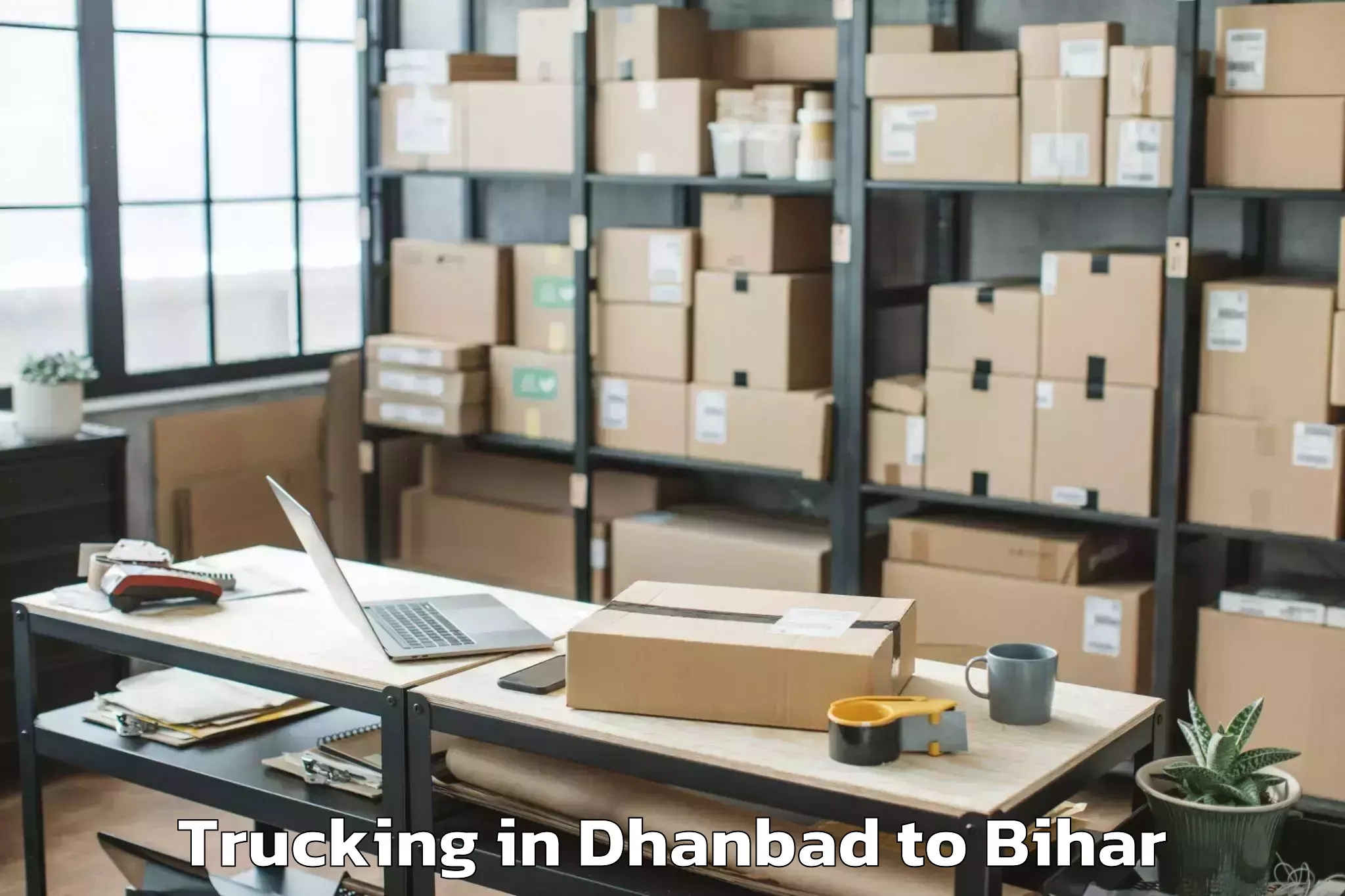 Easy Dhanbad to Garkha Trucking Booking